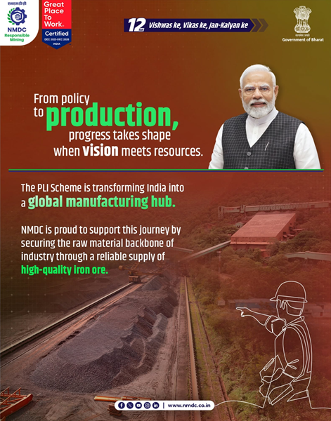 NMDC ensures a reliable supply of high-quality iron ore